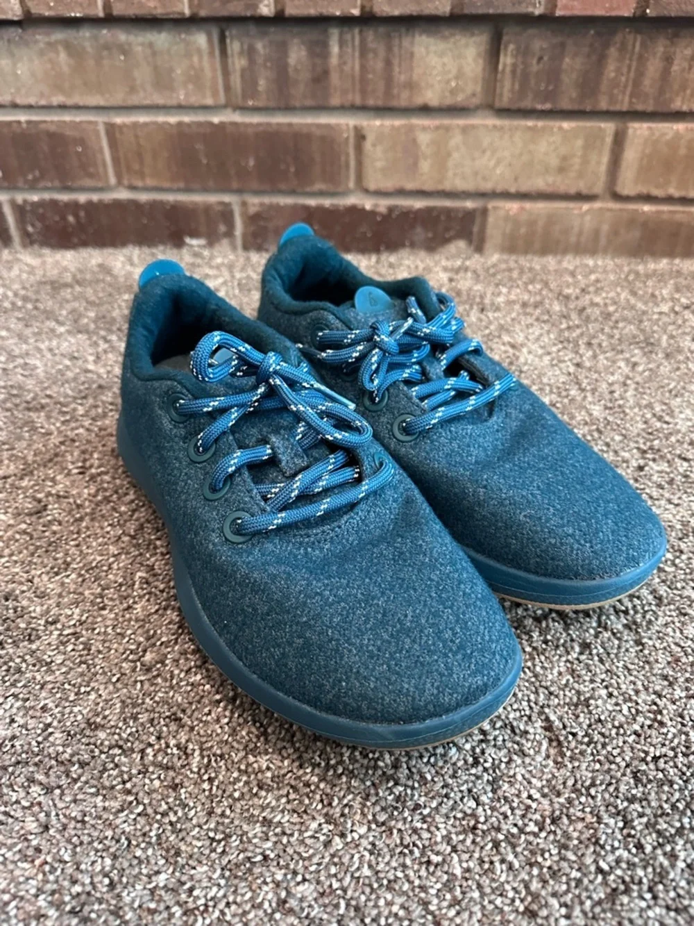 NWOB Allbirds Women's Wool Runners in Tuke Teal - Cozy & Sustainable Size 9 - Picture 2 of 7